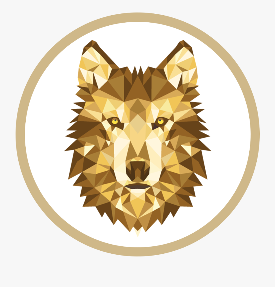 Geometric Wolf, Transparent Clipart