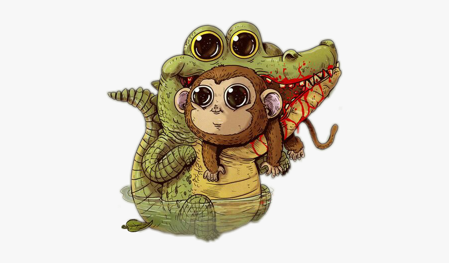 Cute Predators Drawings, Transparent Clipart