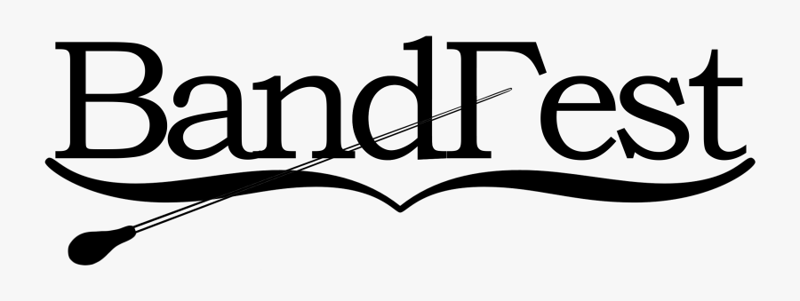 Band Frest Logo 1 Black - Band Fest, Transparent Clipart