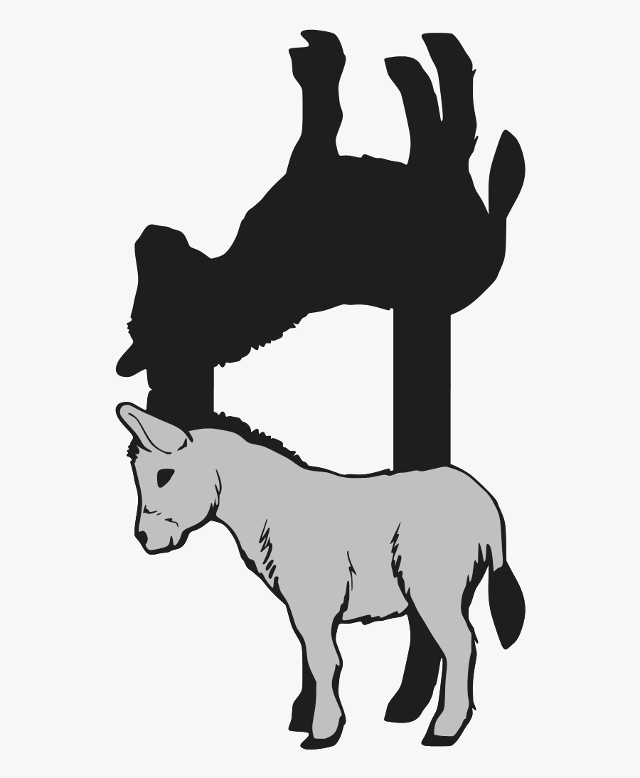 Donkey Card By Request Clipart , Png Download - Donkey Coloring Pages, Transparent Clipart