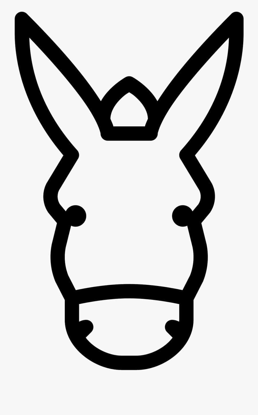 Drawing Donkey Burro - Esel Icon, Transparent Clipart
