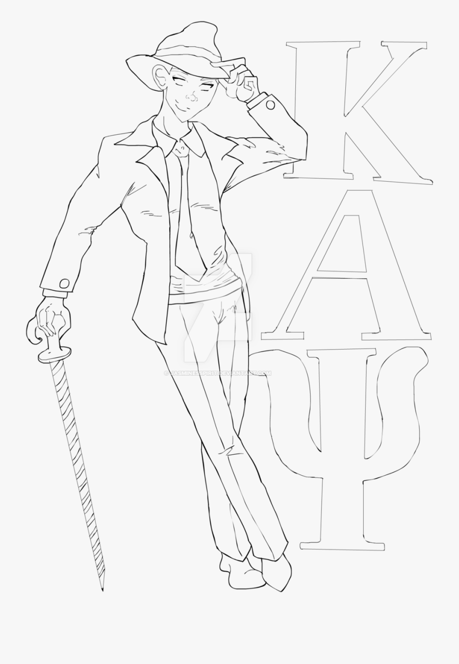 Alpha Psi By Jasminesspirit - Line Art, Transparent Clipart