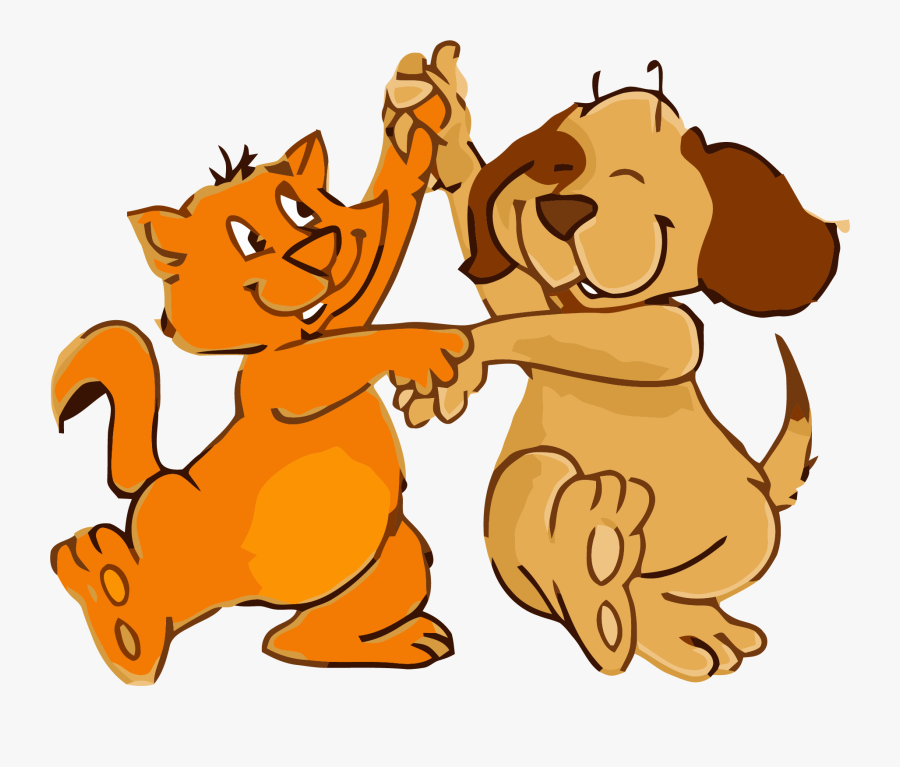 Clip Art Cat And Dog Clip Art - Dog Dancing Animation Gif, Transparent Clipart