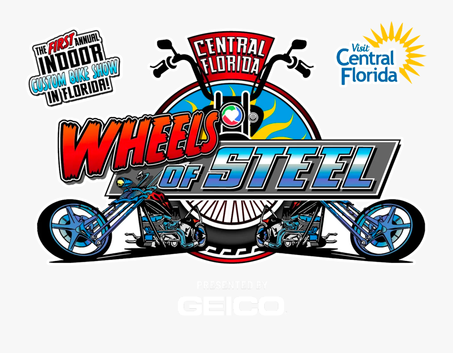 Central Florida Wheels Of Steel Elc Polk Presented - Florida, Transparent Clipart