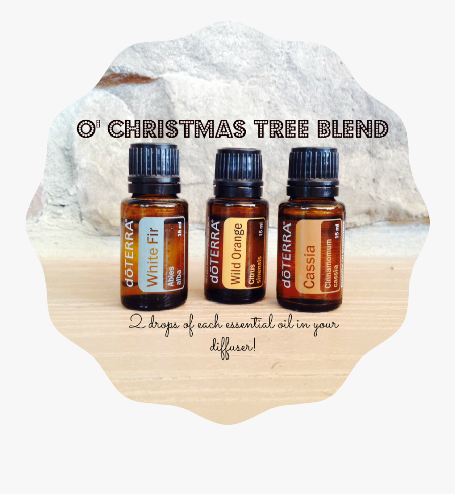 Clip Art Doterra Oil Set - Doterra Christmas Tree Diffuser Blend, Transparent Clipart