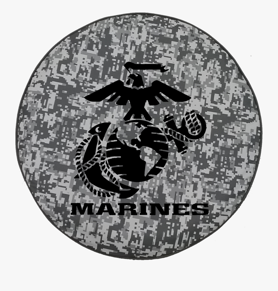 Digital Urban Camo - Eagle Globe And Anchor, Transparent Clipart