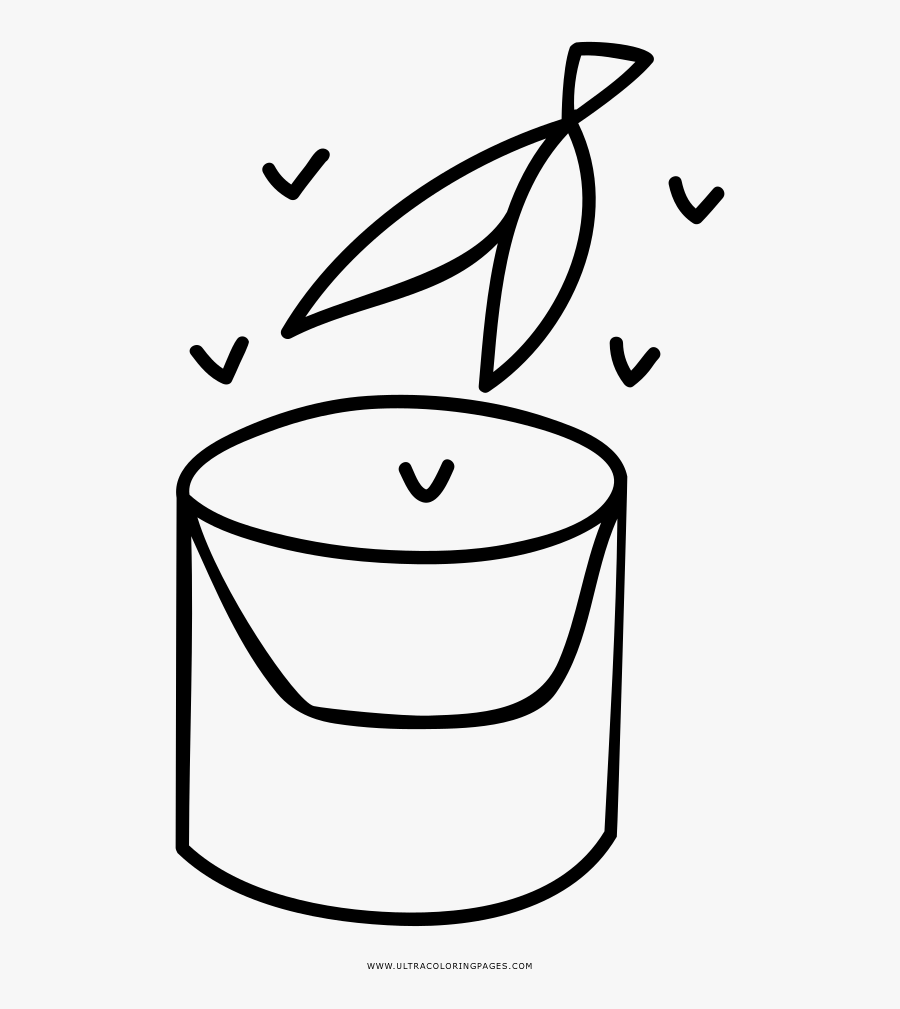 Trash Bin Coloring Page - Line Art, Transparent Clipart