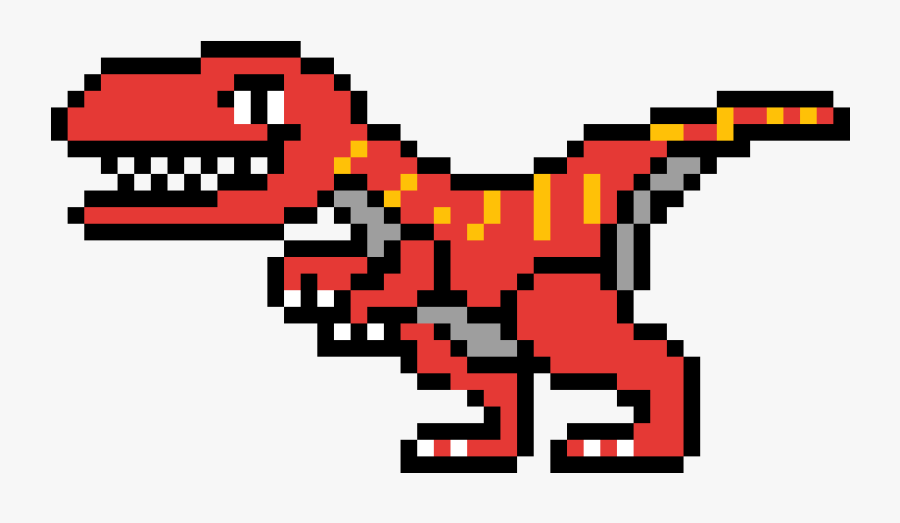 Dessin Pixel Jurassic World Clipart , Png Download - Pixel Art T Rex, Transparent Clipart