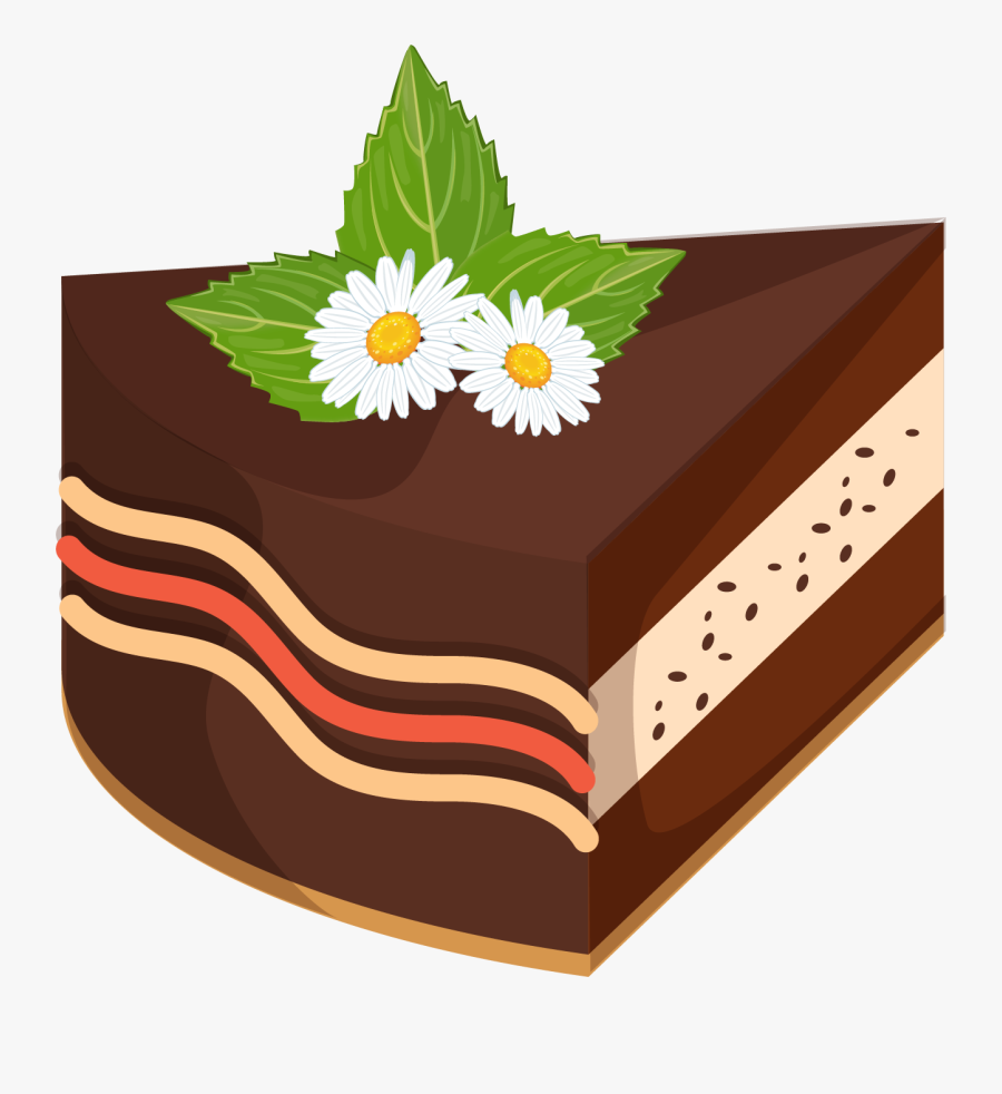 Chocolate Cake, Transparent Clipart