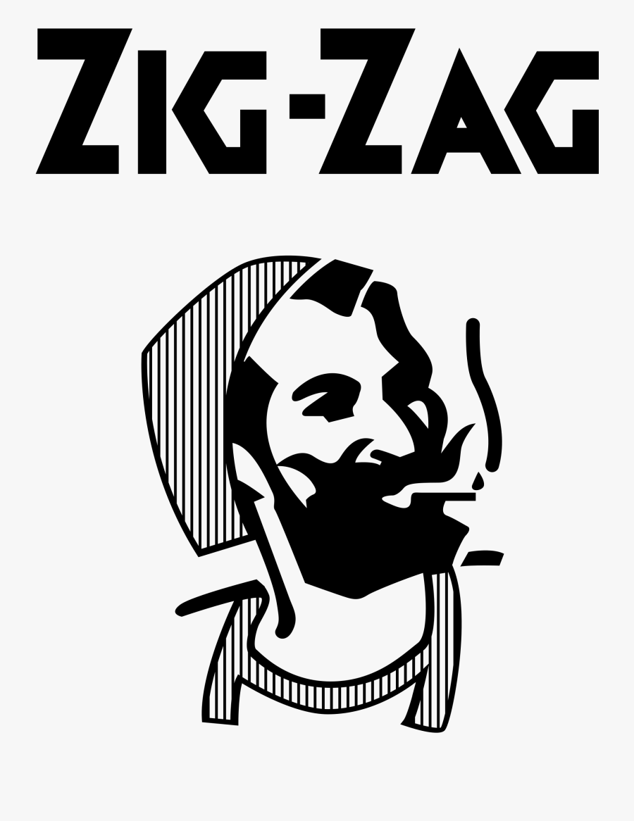 Zig Zag Logo Png Transparent - Zig Zag Paper Logo, Transparent Clipart