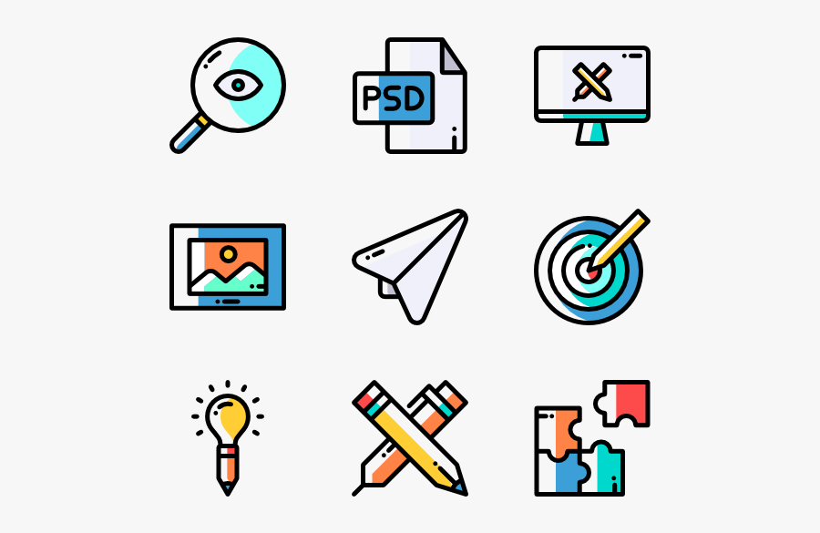 Design Thinking - Typography Icon, Transparent Clipart