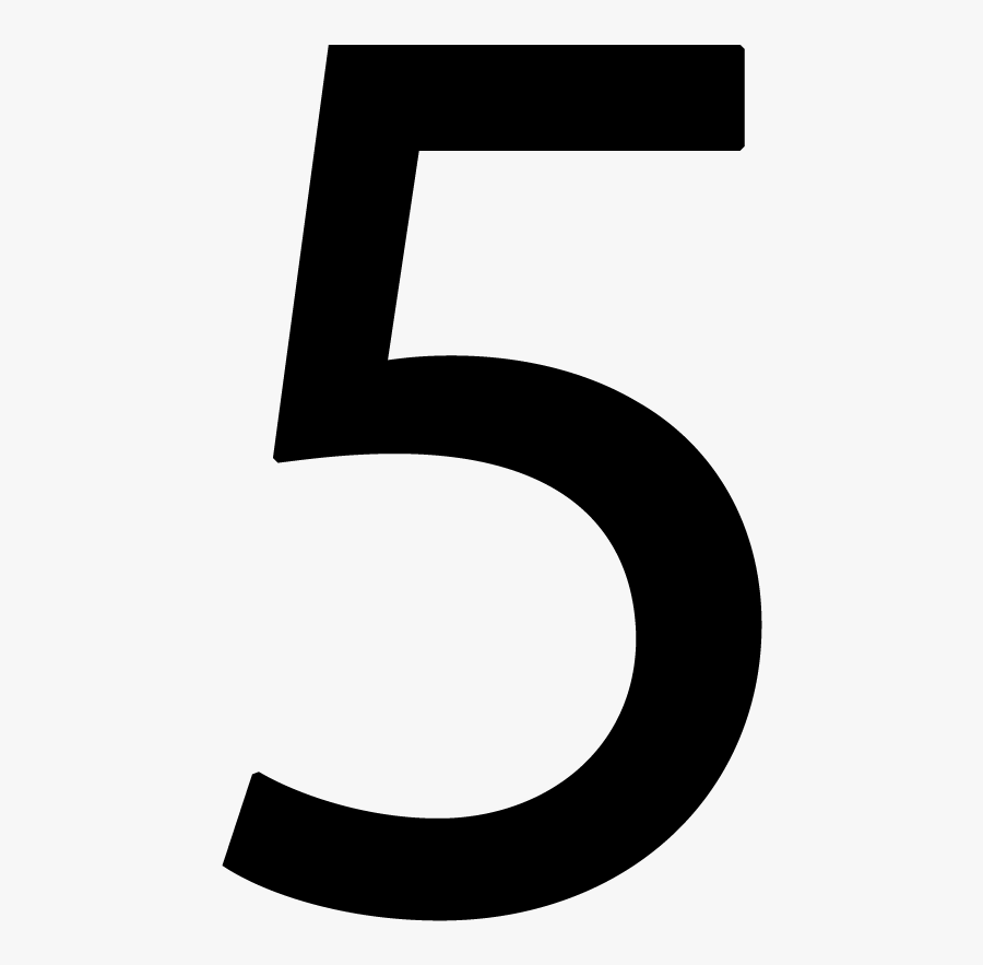 Number 2 Clipart Number - 5 Clipart Black And White, Transparent Clipart