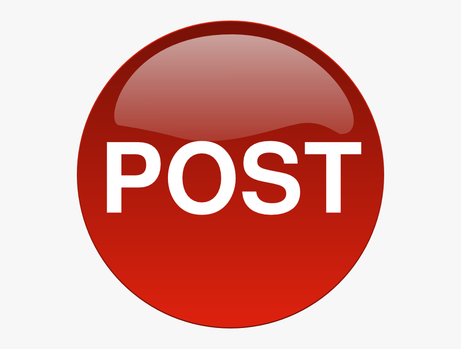 Post Button, Transparent Clipart