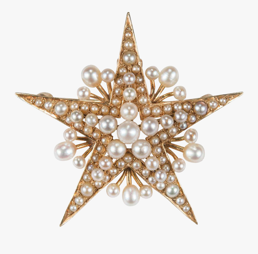 Download Victorian Star - Christmas Brooch Png, Transparent Clipart