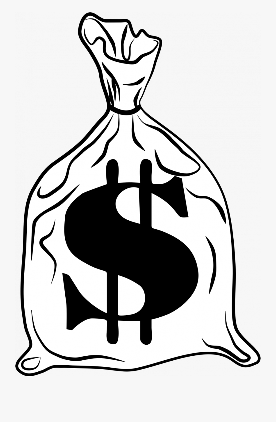 Clip Art Money Bags, Transparent Clipart