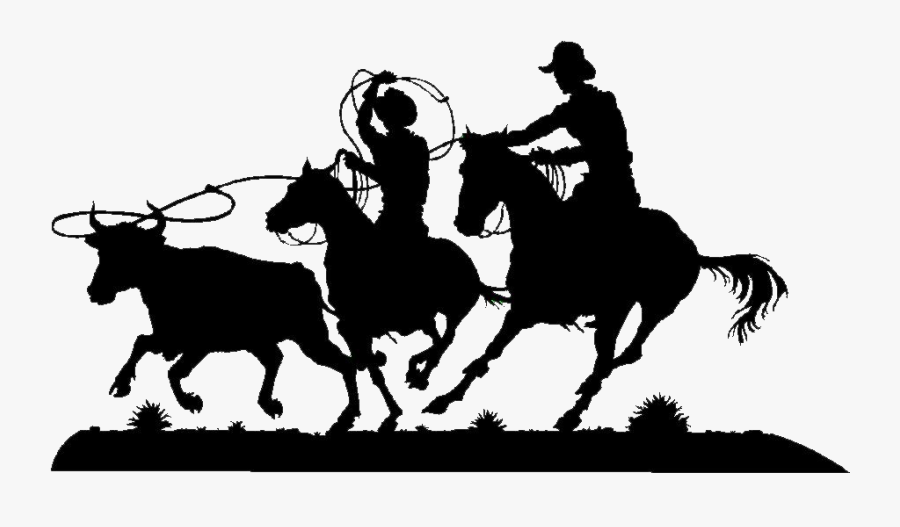 Team Roping Cattle Ranch Breakaway Roping Metal - Team Roping Png, Transparent Clipart