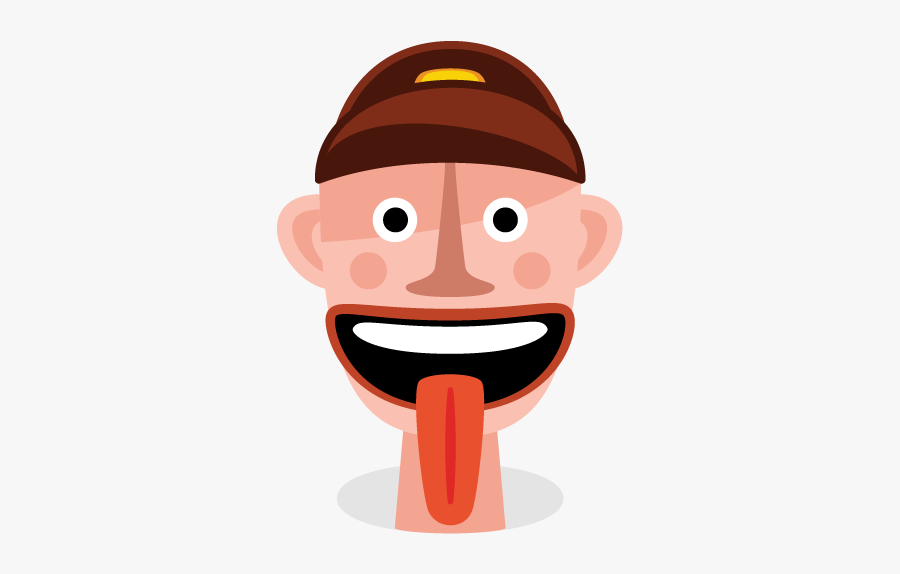 Bike Head - Cartoon, Transparent Clipart