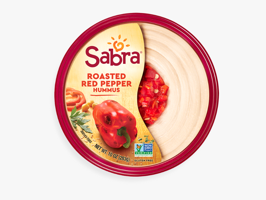 ﻿roasted Red Pepper Hummus - Sabra Roasted Red Pepper Hummus, Transparent Clipart