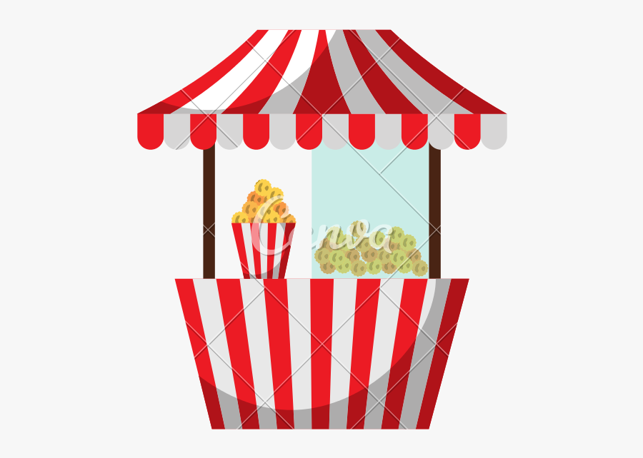 Carnival Food Png - Carnival Food Booth Vector, Transparent Clipart