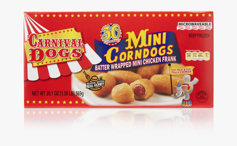Carnival Mini Corn Dogs, Transparent Clipart