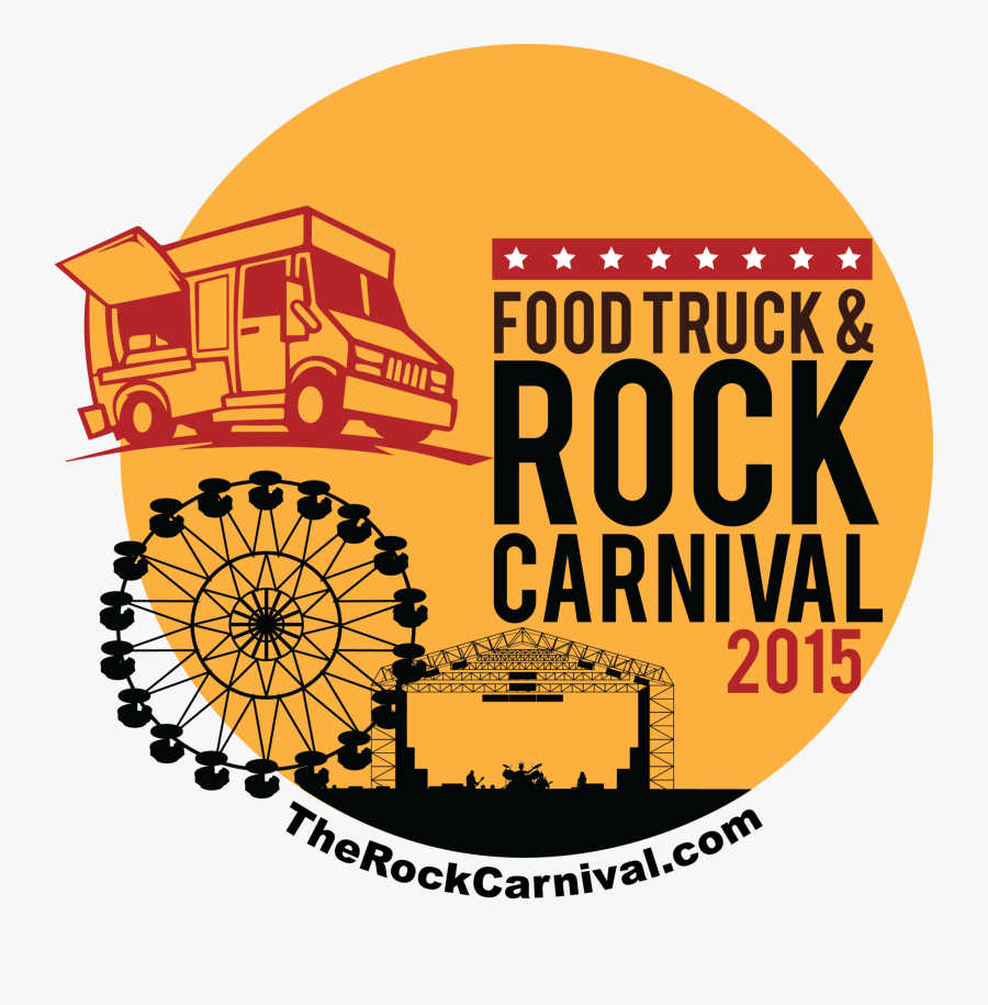 Food Truck And Rock Carnival Parking - Shell Wreath Clipart Black And White, Transparent Clipart