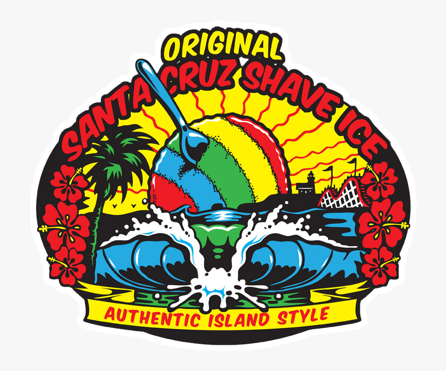 Santa Cruz Shave Ice - Santa Cruz, Transparent Clipart