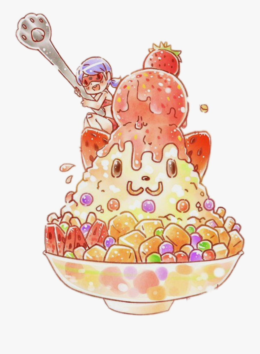 #icecream #shavedice #ladybug #summer #summertreat, Transparent Clipart