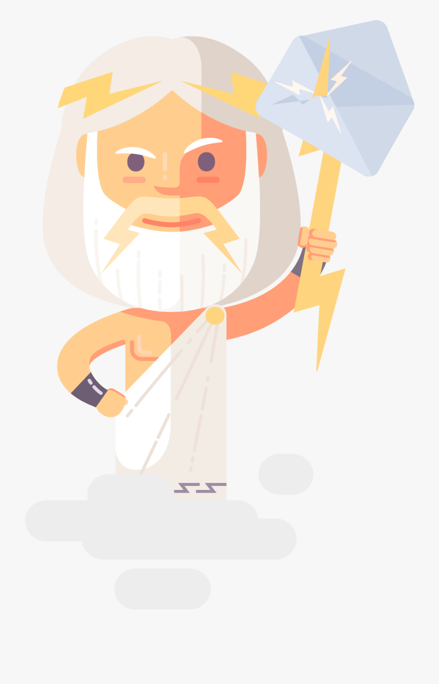 Transparent Zeus Png - Illustration, Transparent Clipart