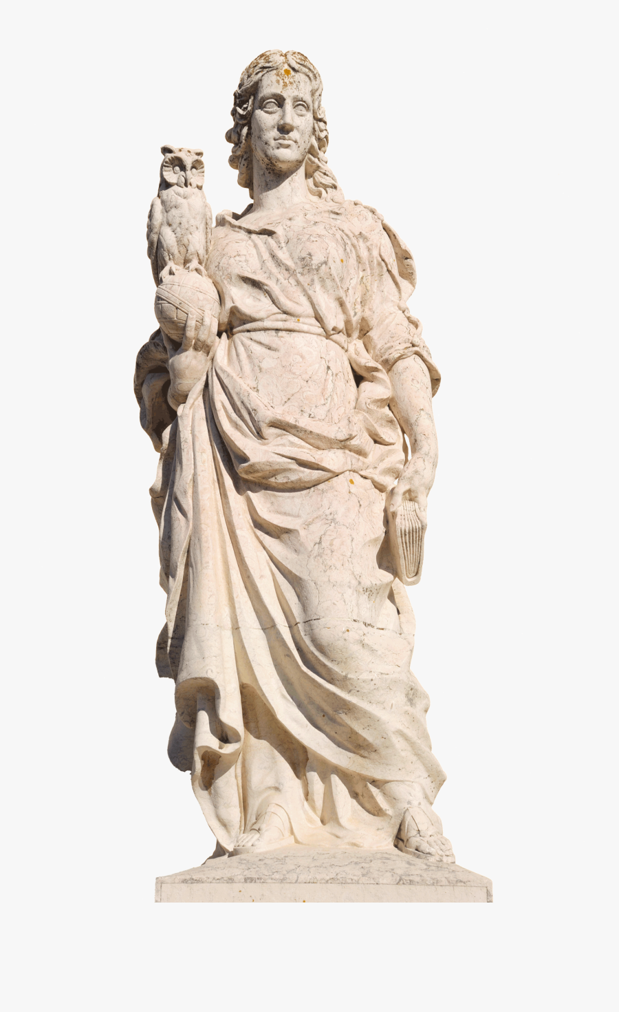 Statue Clipart Zeus At Olympia - Statue Of Athena Png, Transparent Clipart
