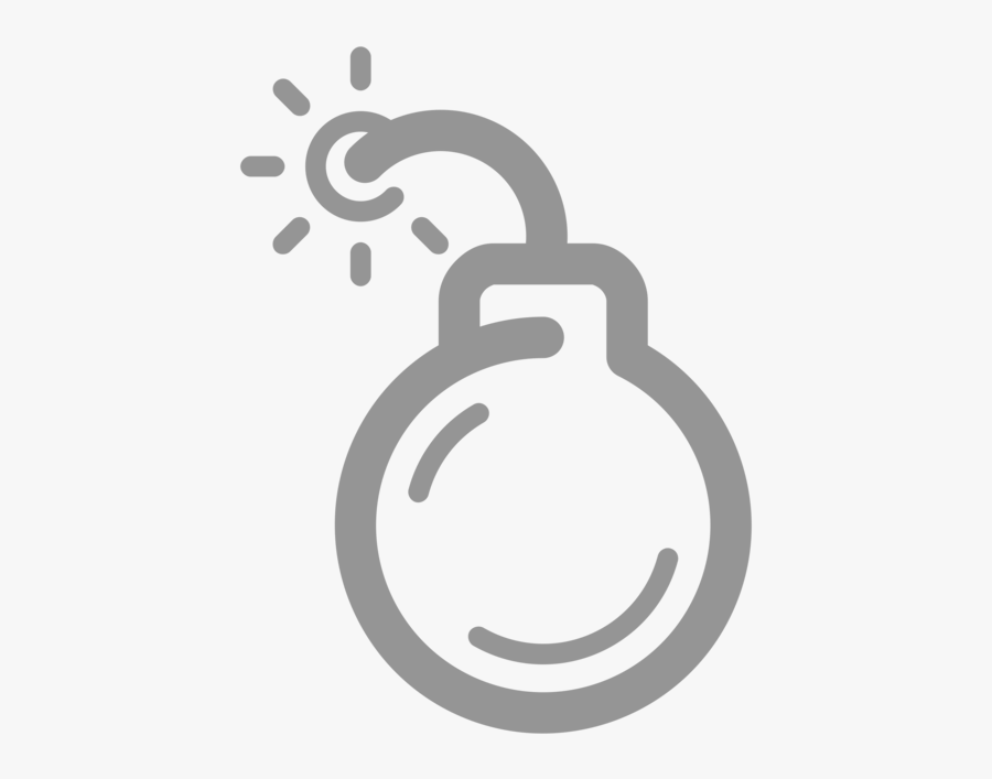 Text,symbol,brand - Bomb Simple Image Png, Transparent Clipart