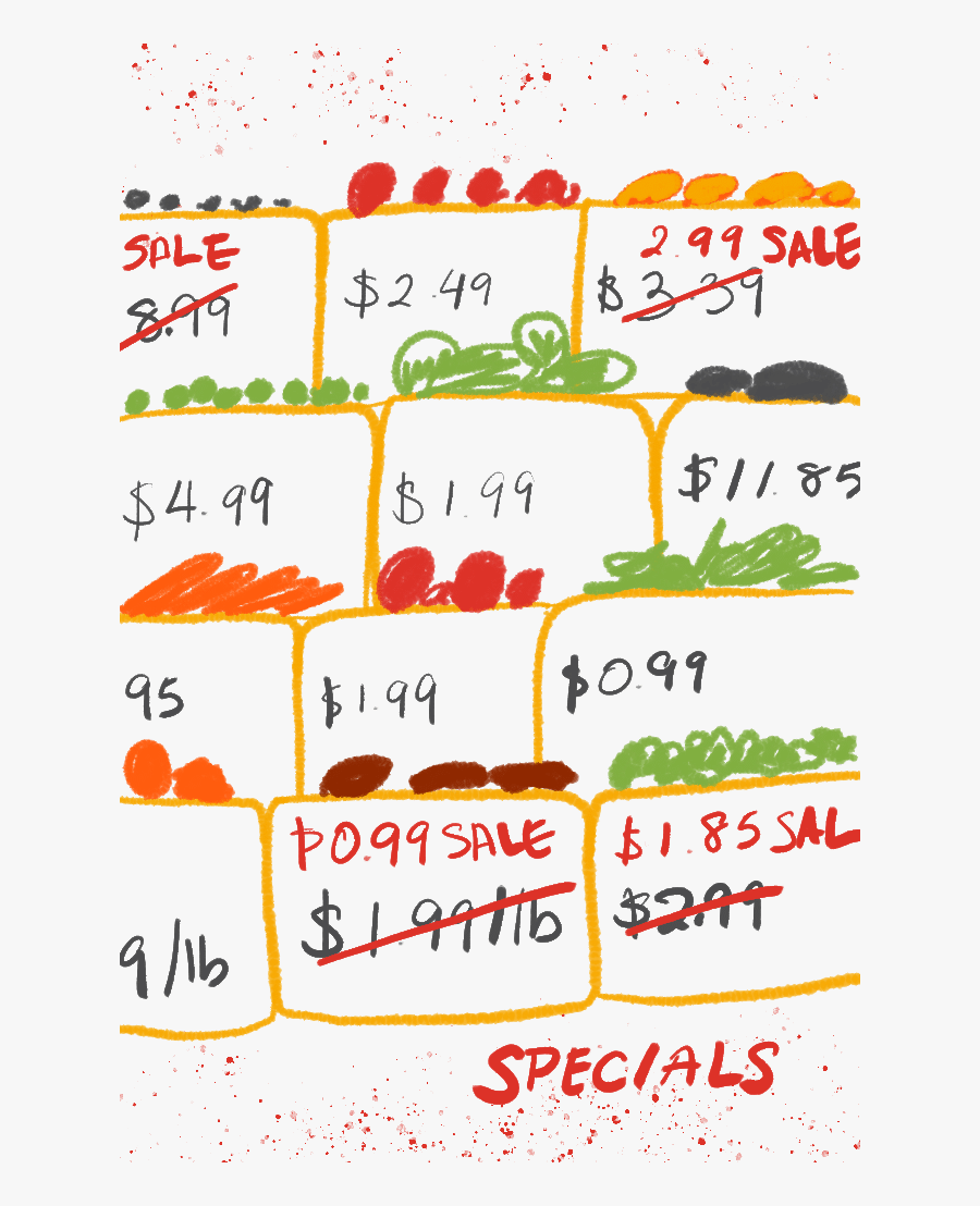 Specials Illustration Of Different Boxes With Prices, Transparent Clipart