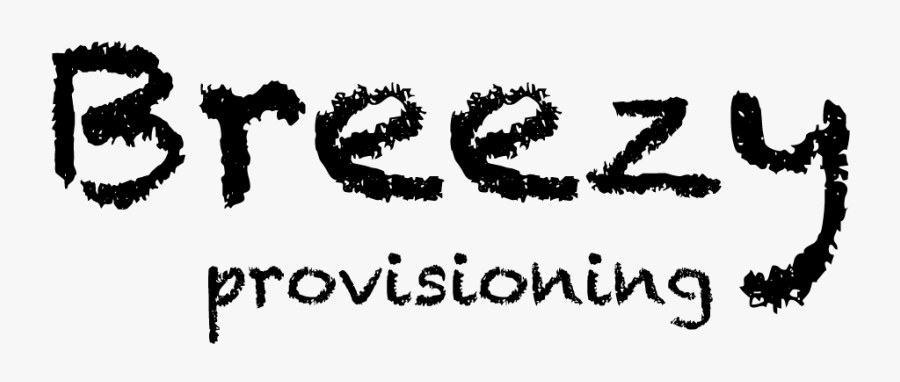 Breezy Provisioning - Calligraphy, Transparent Clipart