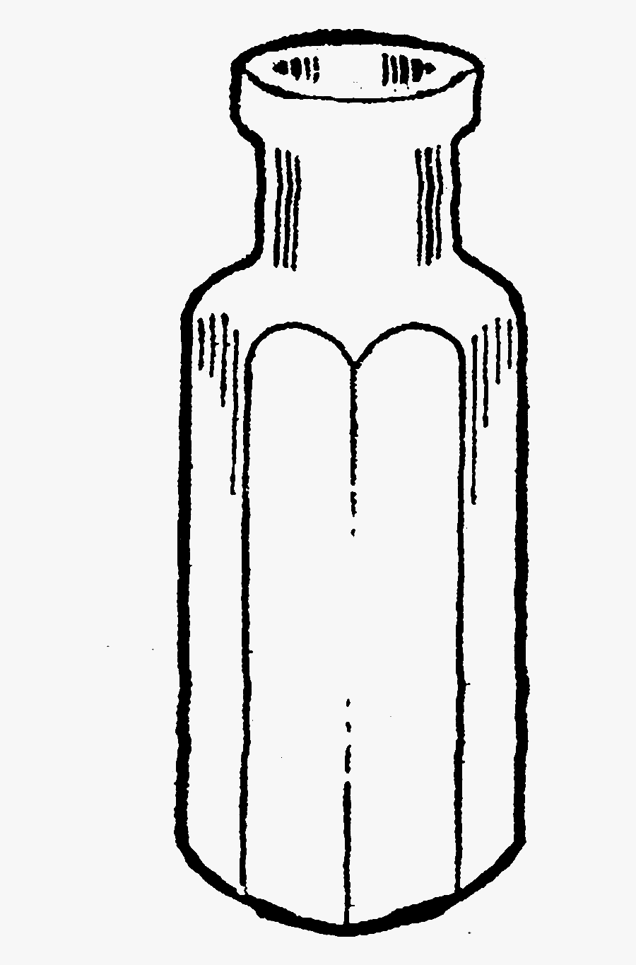 Bottle Image Glass Illustration - Drawing, Transparent Clipart