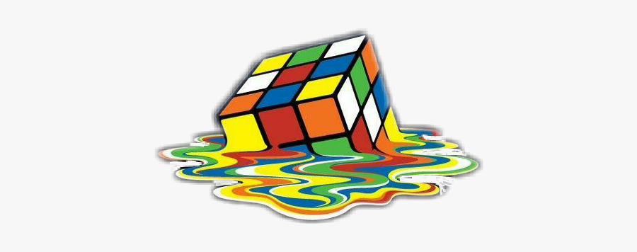 #melt #rubixcube #cube - Rubiks Cube Wallpaper Phone, Transparent Clipart