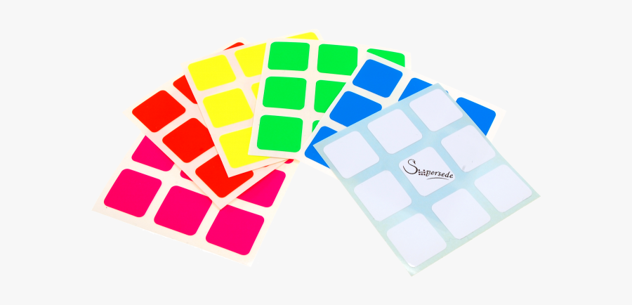 3x3x3 Super Full-bright Sticker Set - Slope, Transparent Clipart