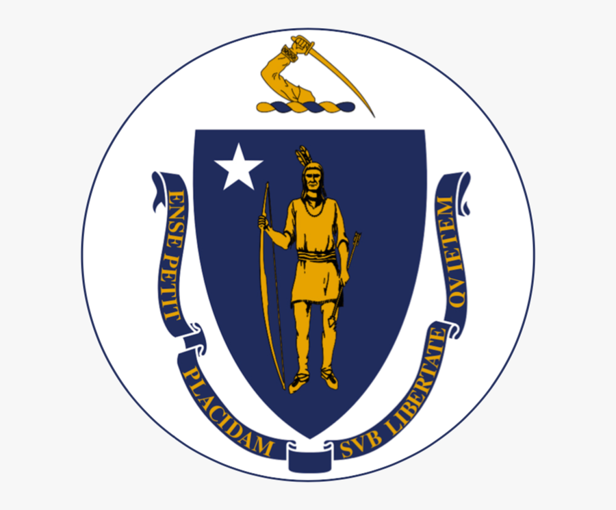 Massachusetts Flag, Transparent Clipart
