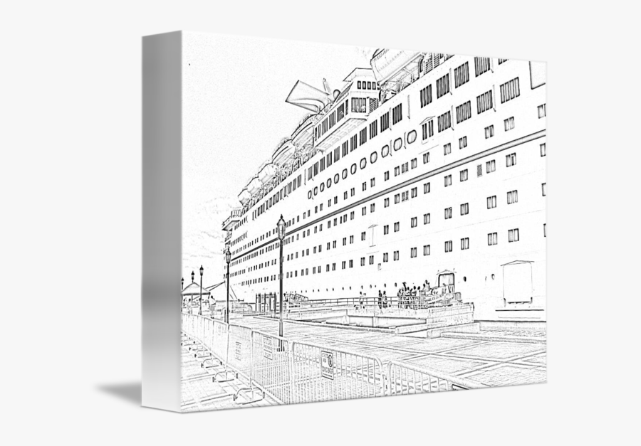 Cruise Drawing Liner - Cruiseferry, Transparent Clipart