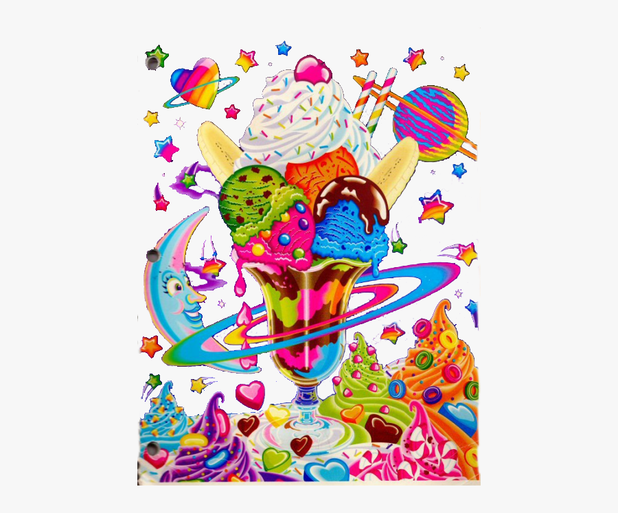 Lisa Frank Ice Cream Sundae, Transparent Clipart