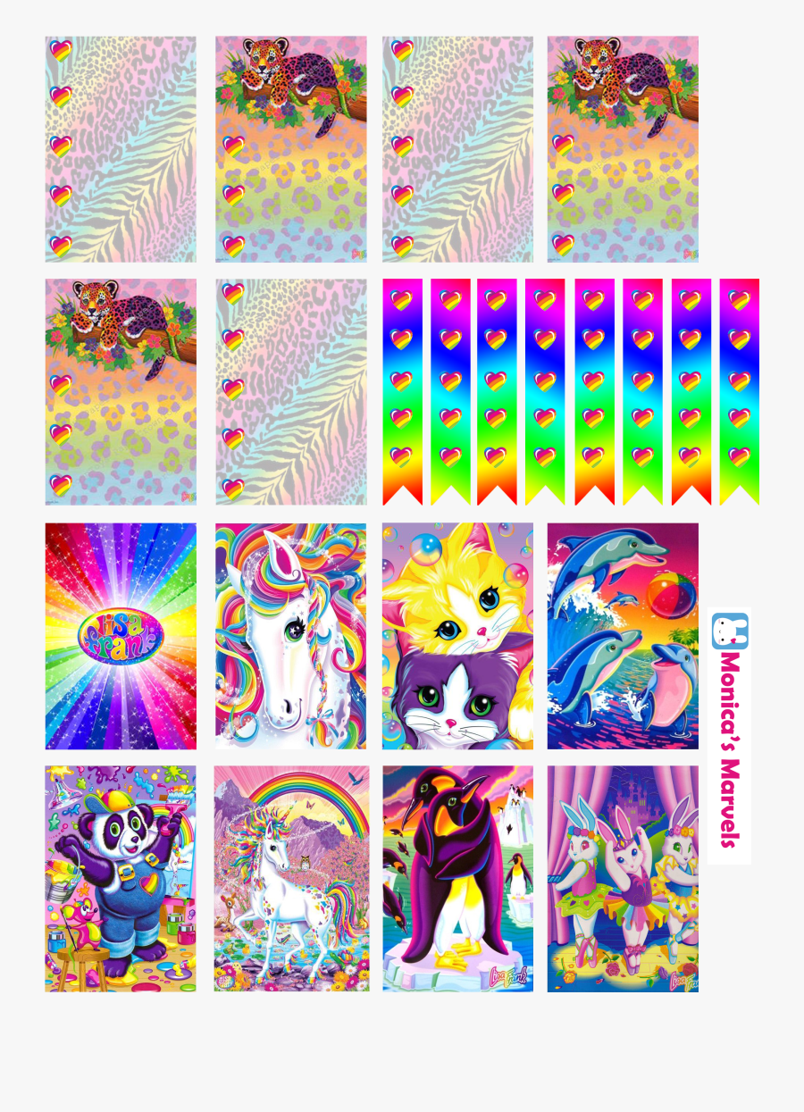 Lisa Frank Planner Stickers, Transparent Clipart