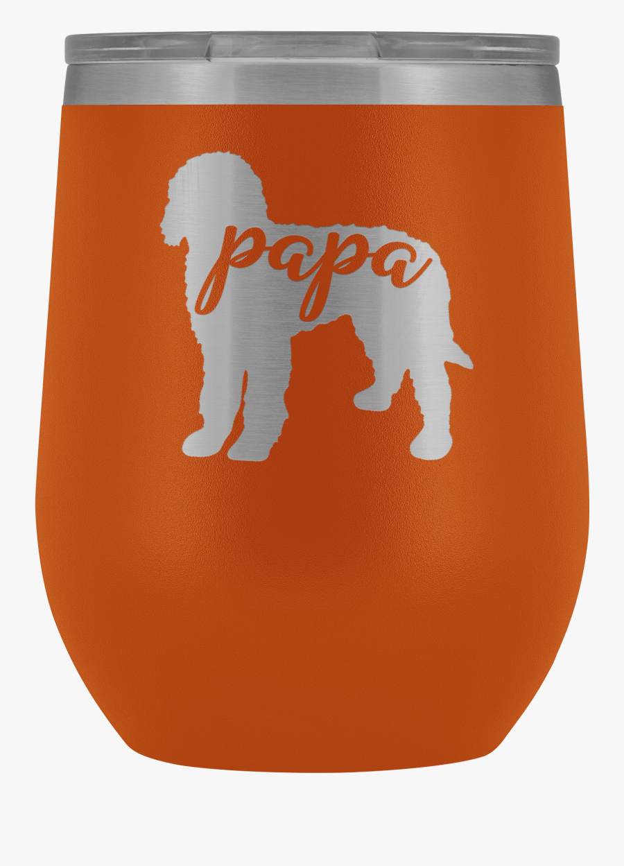 Goldendoodle Labradoodle Papa Wine Tumbler With Lid,, Transparent Clipart