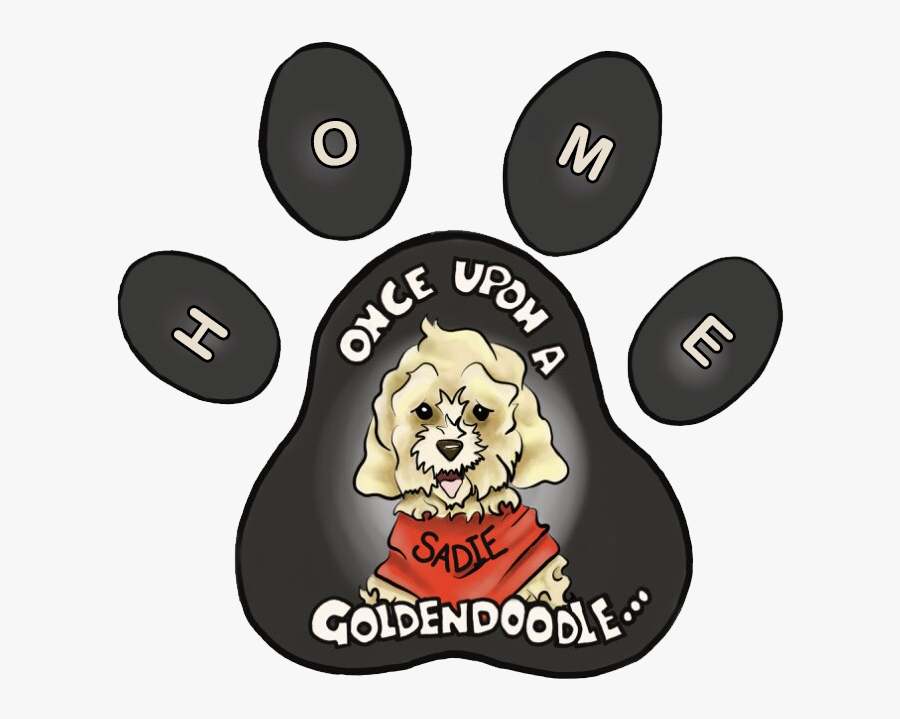 Once Upon A Goldendoodle - Goldendoodle Reading Dog Cartoon, Transparent Clipart