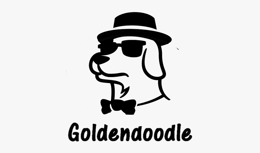 Goldendoodle - Cool Dog Logos, Transparent Clipart