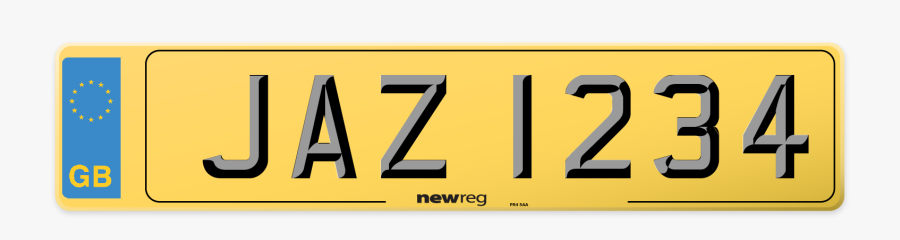 Northern Irish Style Number Plate Example Displaying, Transparent Clipart
