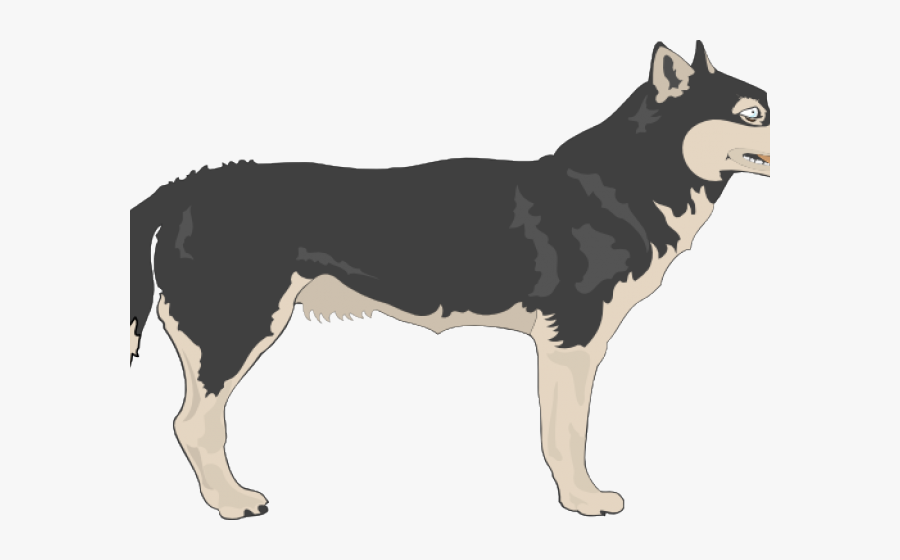 Animated Wolf Side View, Transparent Clipart