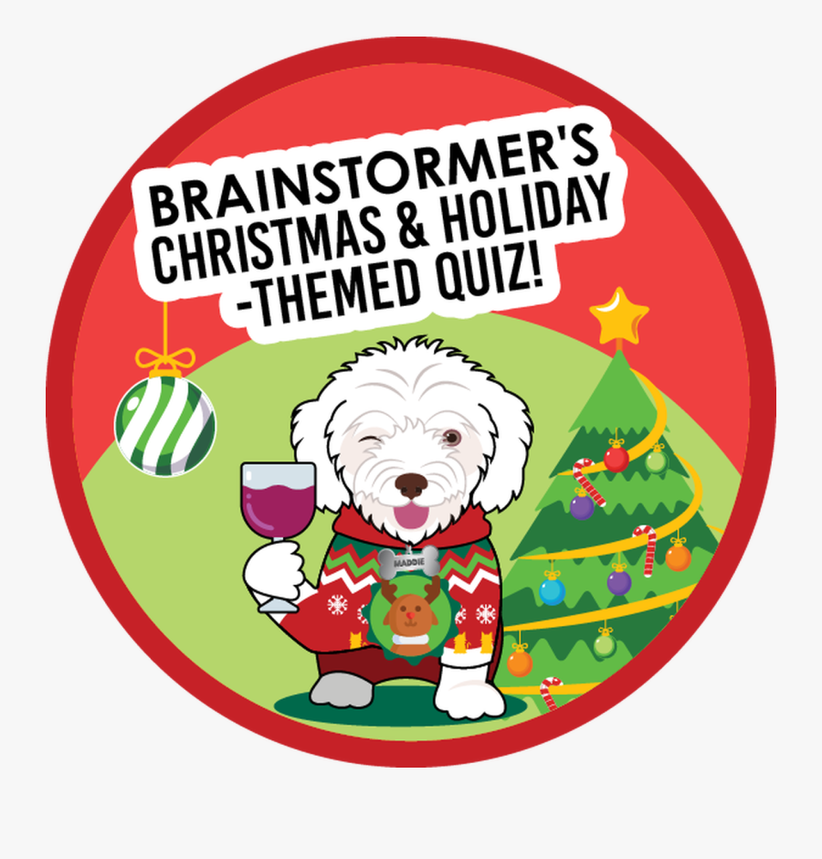 Brainstormer"s Christmas And Holiday Quiz - Goldendoodle, Transparent Clipart