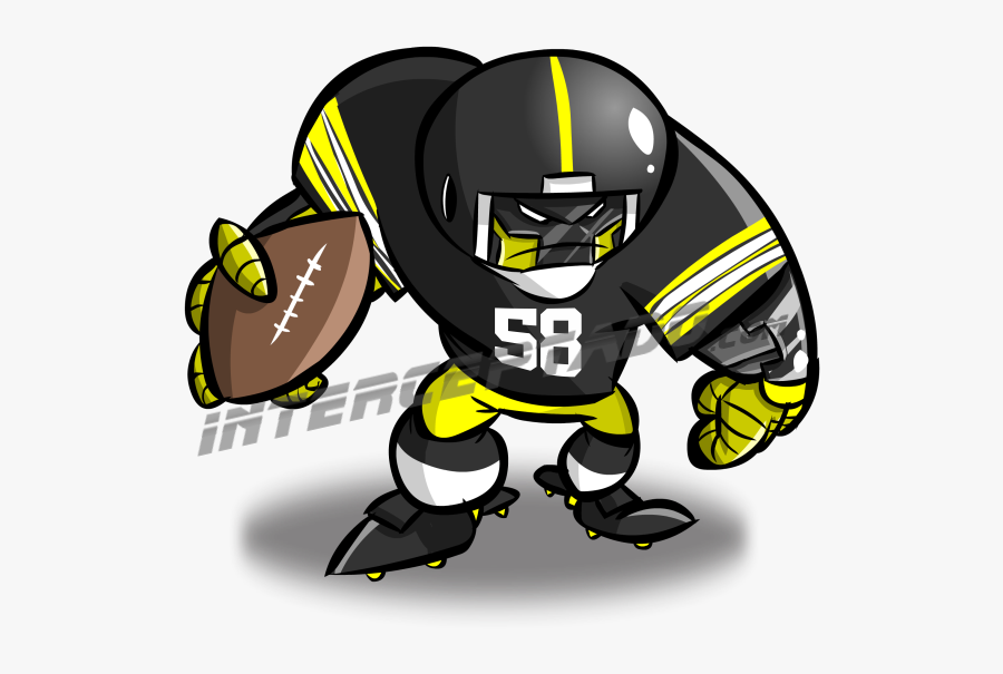 Steelers Grande - Caricaturas De Nfl, Transparent Clipart