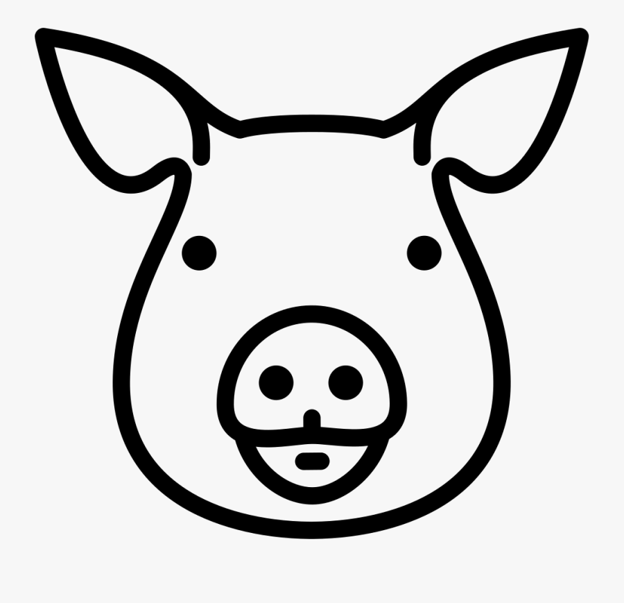 Pig Head - Pig Head Drawing Easy, Transparent Clipart