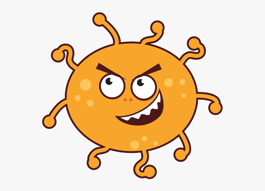 Bacteria Cartoon, Transparent Clipart