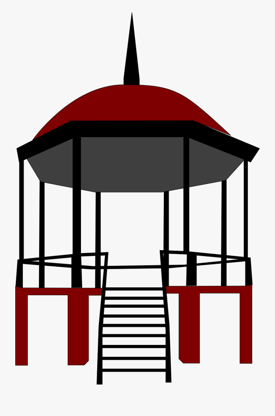 Gazebo Palladium Chinese Free Picture - Kiosco Vector Png, Transparent Clipart