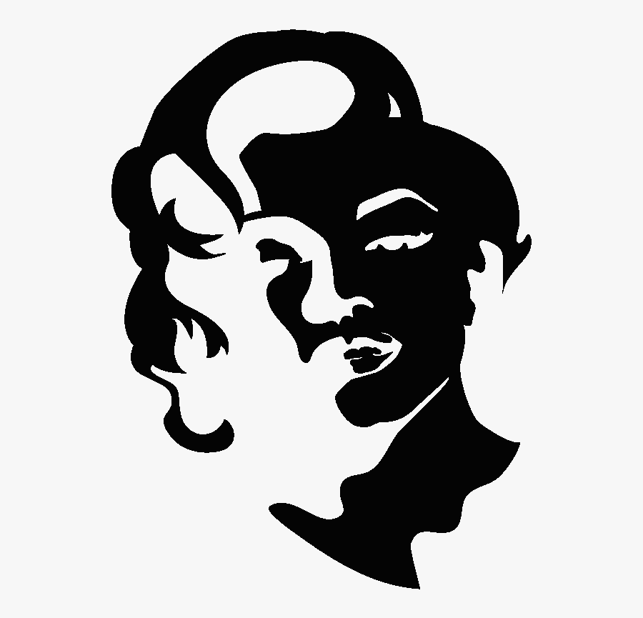 Silhouette Black White Clip Art - Black And White Art Decals, Transparent Clipart